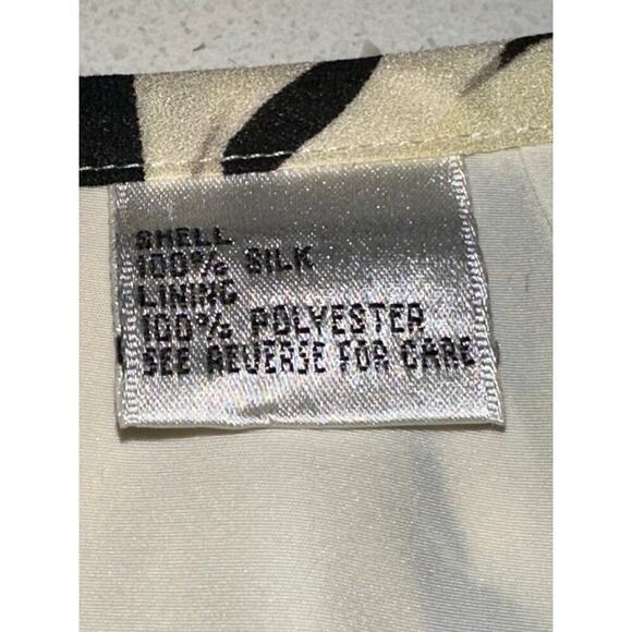 Talbots A Line Skirt Silk Floral Tropical Lined Sz 4 Knee Length garden girl - Picture 4 of 9